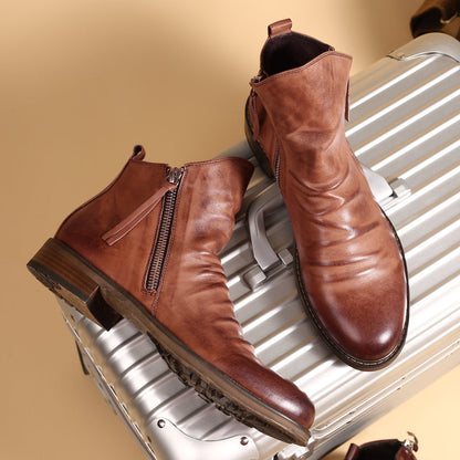 Daniel | Orthopedic Double side zipper non-slip men's boots