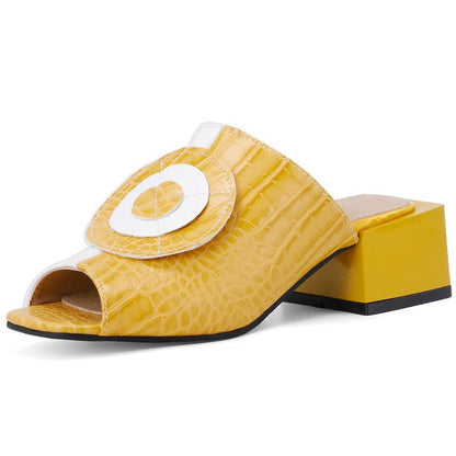 Aelin | Women’s Orthopedic Embellished Block Heel Mule Sandals