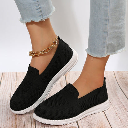 Orthopedic Knit Slip-On Shoes – Lightweight Breathable Everyday Comfort Sneakers