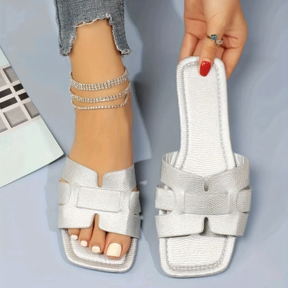 OrthoCare Square-Toe Flat Sandals - Unique Elegance For Summer