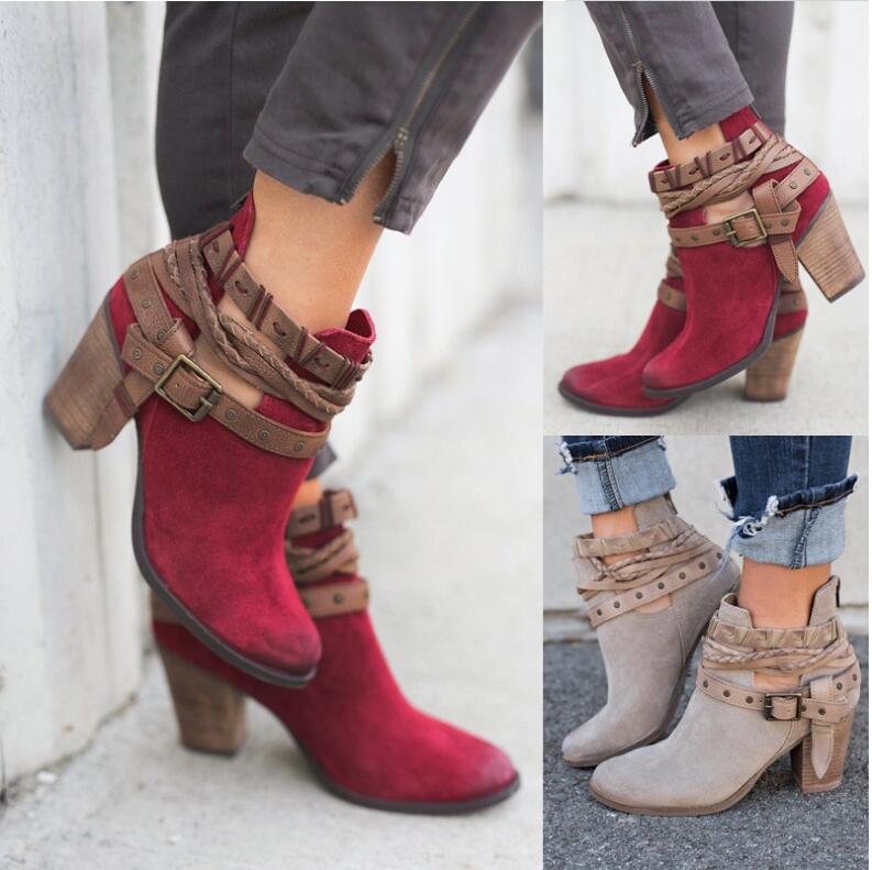 Nana | Orthopedic Braided Strap Heeled Boot