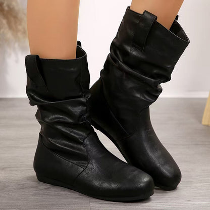 OrthoCare Wide Flat Boots - Round Toe Comfort