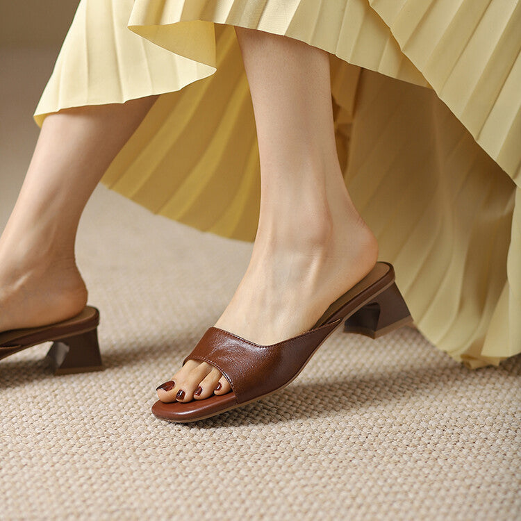OrthoCare Sandals - Chunky Heel Open Toe Comfort