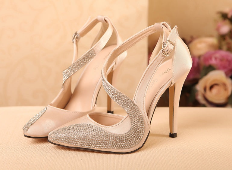 OrthoCare Ultra-High Rhinestone Pumps - Unique Elegance