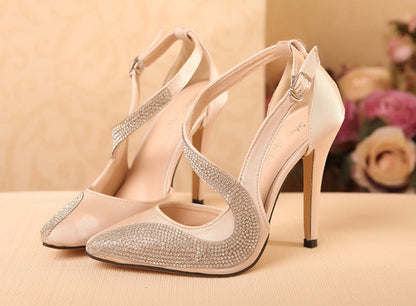 OrthoCare Ultra-High Rhinestone Pumps - Unique Elegance