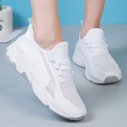 OrthoCare Women’s Breathable Knit Sneakers – Lightweight Cushioned Comfort Walking Shoes