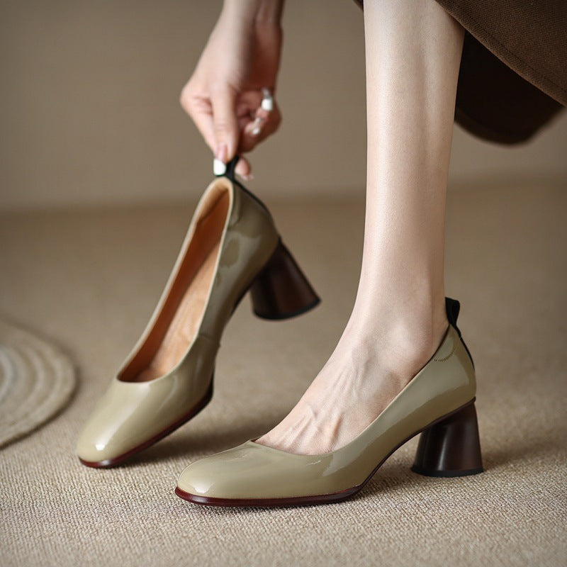 Hadley | Orthopedic Women’s Dual-Tone Block Heel Pumps