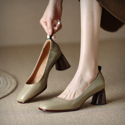 Hadley | Orthopedic Women’s Dual-Tone Block Heel Pumps
