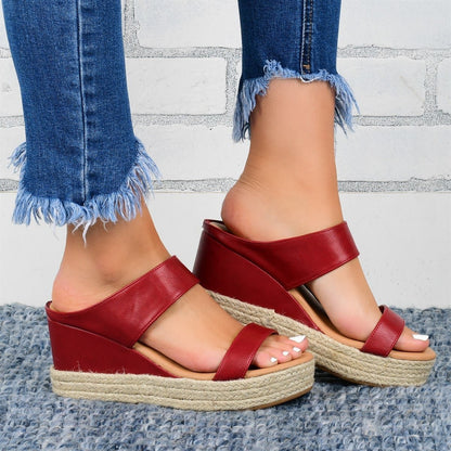 OrthoCare Hemp Wedge Sandals - Unique And Comfortable