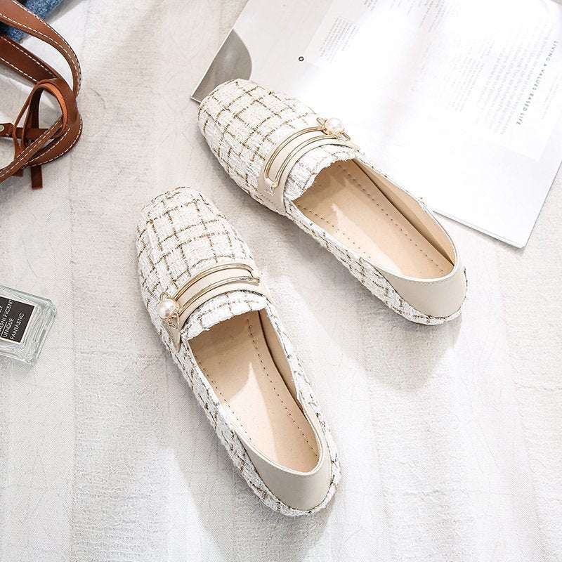 Qaailah | Orthopedic Tweed Slip-On Loafers