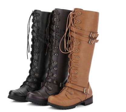OrthoCare Rider Boots - Rivet Buckle Support