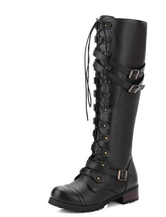 OrthoCare Rider Boots - Rivet Buckle Support