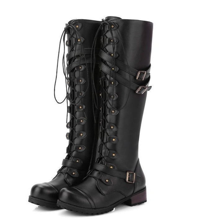 OrthoCare Rider Boots - Rivet Buckle Support