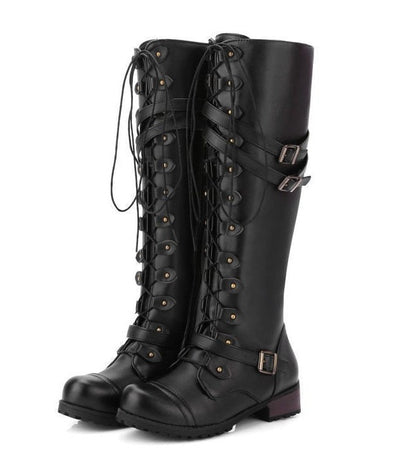 OrthoCare Rider Boots - Rivet Buckle Support