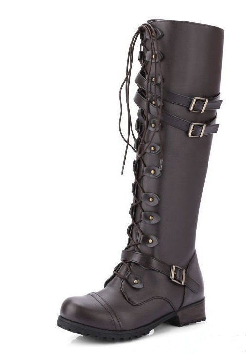OrthoCare Rider Boots - Rivet Buckle Support
