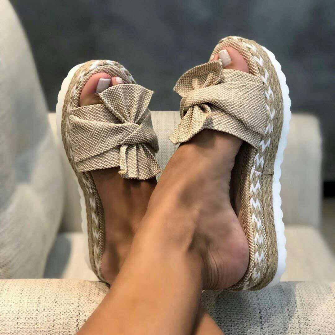 OrthoCare Platform Sandals With Bow - Summer Uniqueness