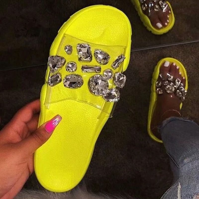 OrthoCare Rhinestone Crystal Slide Sandals