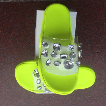 OrthoCare Rhinestone Crystal Slide Sandals