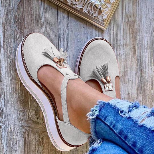 OrthoCare Fringe Flat Shoes - Spring Elegance