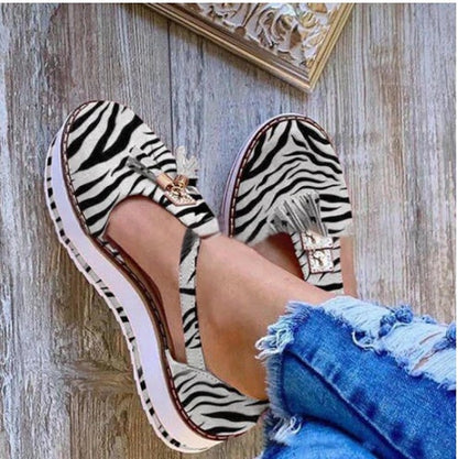 OrthoCare Fringe Flat Shoes - Spring Elegance