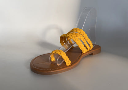 OrthoCare Criss-Cross Toe Ring Flat Sandals