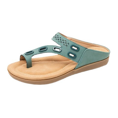 OrthoCare Women’s Comfy Summer Slippers - Flat Heel