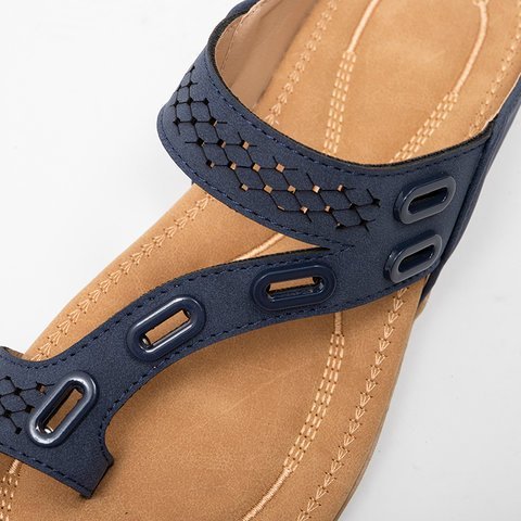 OrthoCare Women’s Comfy Summer Slippers - Flat Heel