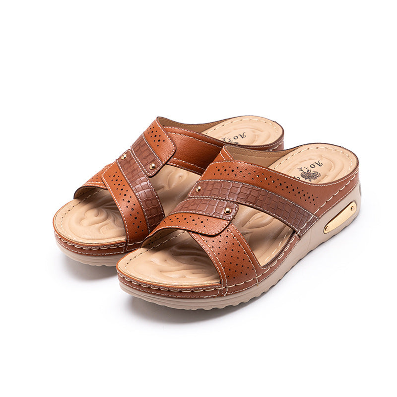 OrthoCare Wedge Sandals - Non Slip Comfort