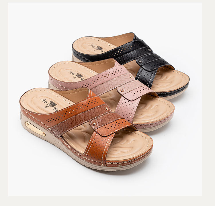 OrthoCare Wedge Sandals - Non Slip Comfort