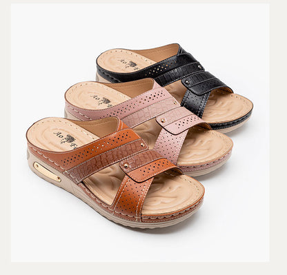 OrthoCare Wedge Sandals - Non Slip Comfort