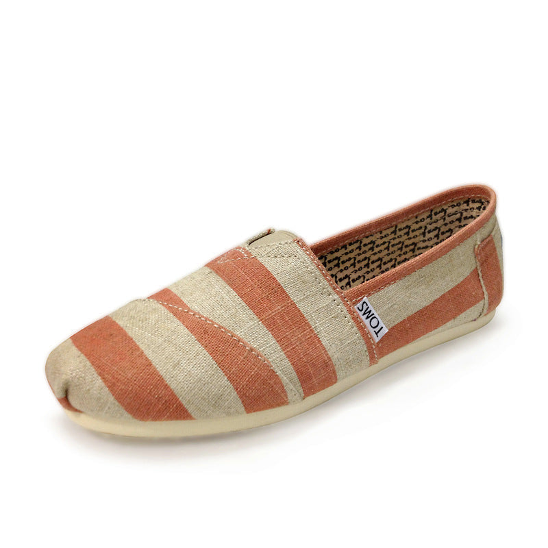 Orthopedic Casual Canvas Slip-On Shoes – Lightweight Breathable Everyday Flats
