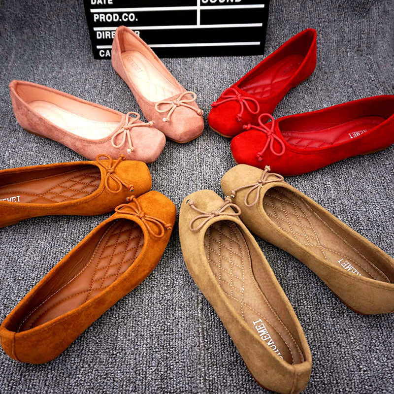 OrthoCare Square-Toe Flats - Unique Elegance