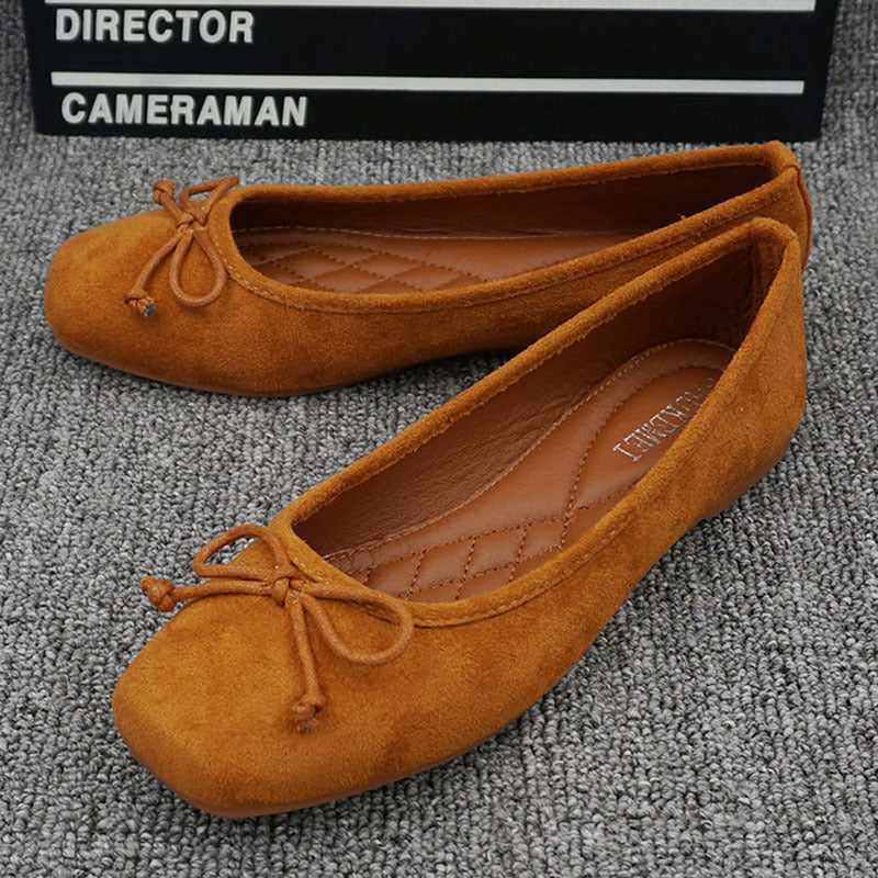 OrthoCare Square-Toe Flats - Unique Elegance