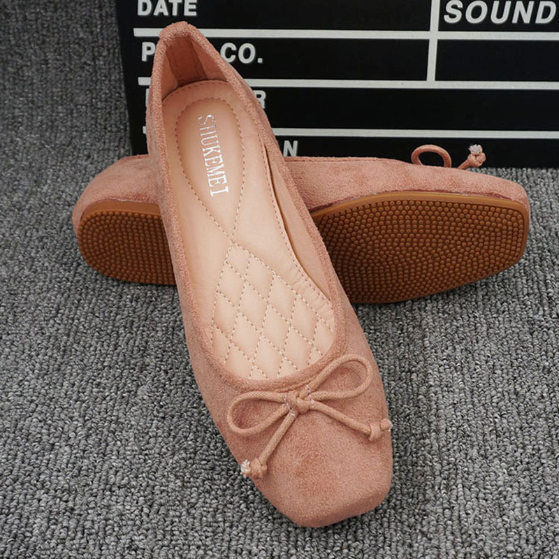 OrthoCare Square-Toe Flats - Unique Elegance