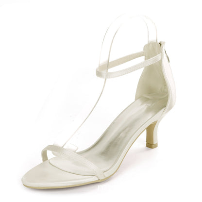 OrthoCare Unique Satin Sandals With Super High Heels