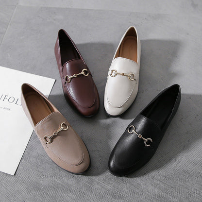 OrthoCare British Retro Style Leather Shoes, Plus Size