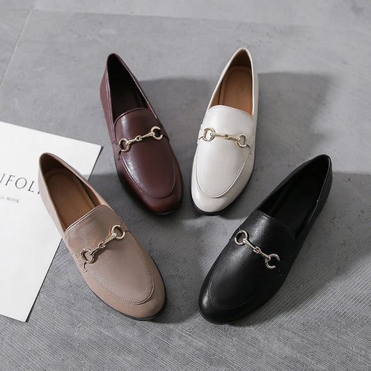 OrthoCare British Retro Style Leather Shoes, Plus Size