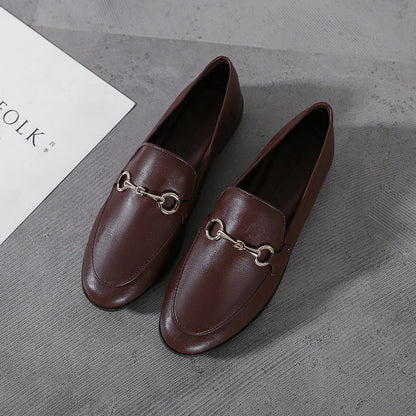 OrthoCare British Retro Style Leather Shoes, Plus Size