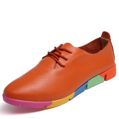 OrthoCare Pointed White Leather Shoes - Unique And Elegant