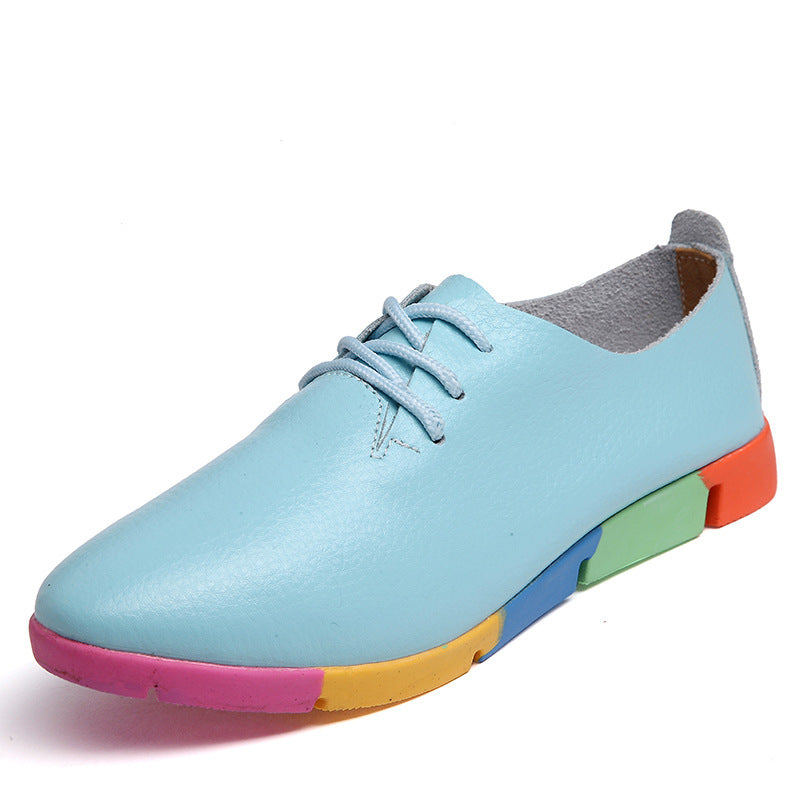 OrthoCare Pointed White Leather Shoes - Unique And Elegant