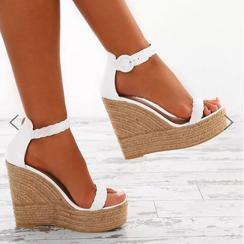 OrthoCare Plus Size Wedge Sandals - Unique Elegance