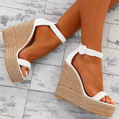 OrthoCare Plus Size Wedge Sandals - Unique Elegance