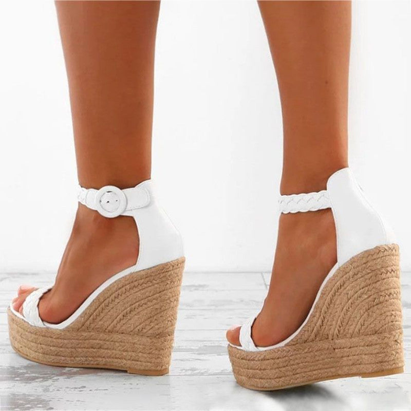 OrthoCare Plus Size Wedge Sandals - Unique Elegance