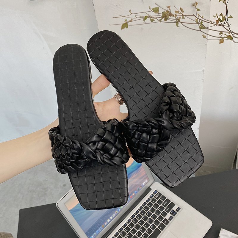 Cyrina | Women’s Orthopedic Braided Knot Comfort Slide Sandals