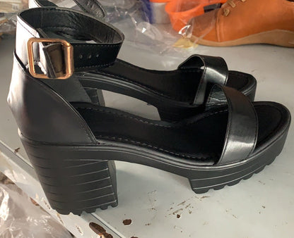 Christabel | Women’s Orthopedic Platform Block Heel T-Strap Sandals