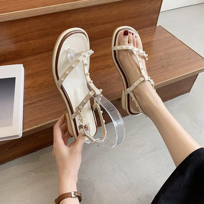 Chiara | Women’s Orthopedic Studded Strappy Block Heel Sandals
