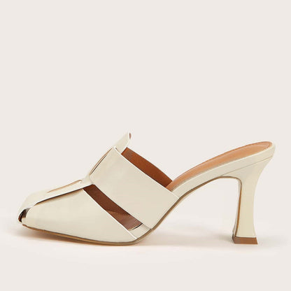 OrthoCare Woven Sandals And Slippers With Medium Heel - Unique Elegance