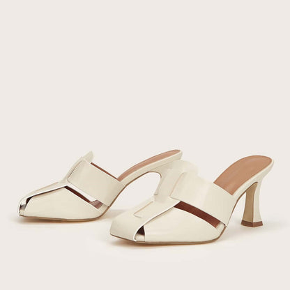OrthoCare Woven Sandals And Slippers With Medium Heel - Unique Elegance