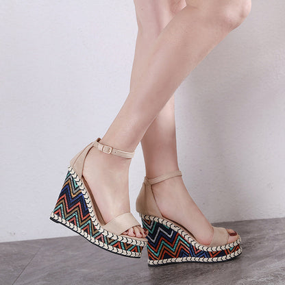 Casilda | Women’s Orthopedic Bohemian Espadrille Wedge Ankle Strap Sandals