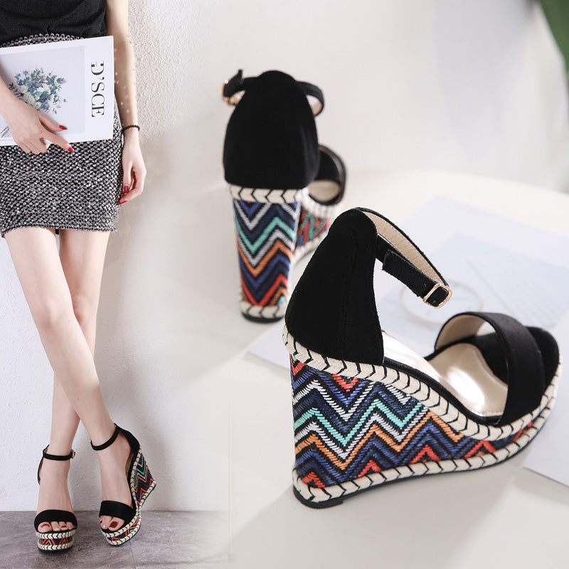 Casilda | Women’s Orthopedic Bohemian Espadrille Wedge Ankle Strap Sandals